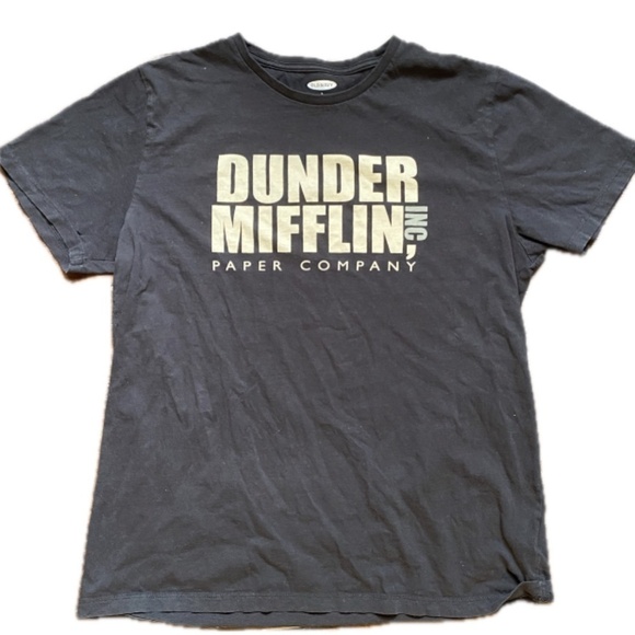 Old Navy Dunder Mifflin Paper Company Graphic Tee Shirt Size Large - Picture 2 of 4